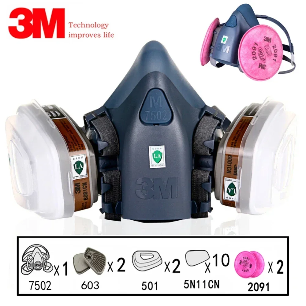 Dust Mask Construction - 17 в 1 3M 7502 Пылезащитный