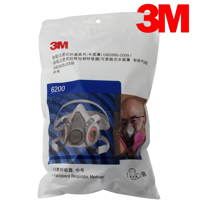 3M6200 Самовсасывающий фильтру – обзор и цена Dust Mask Construction